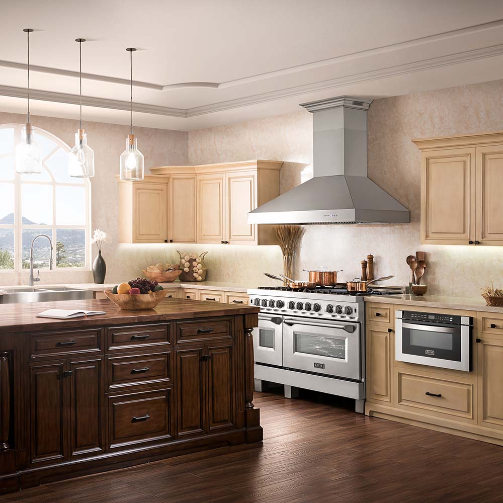 Wall Mount Range Hood with 4 Fan Speed - (697CRNBT42) -