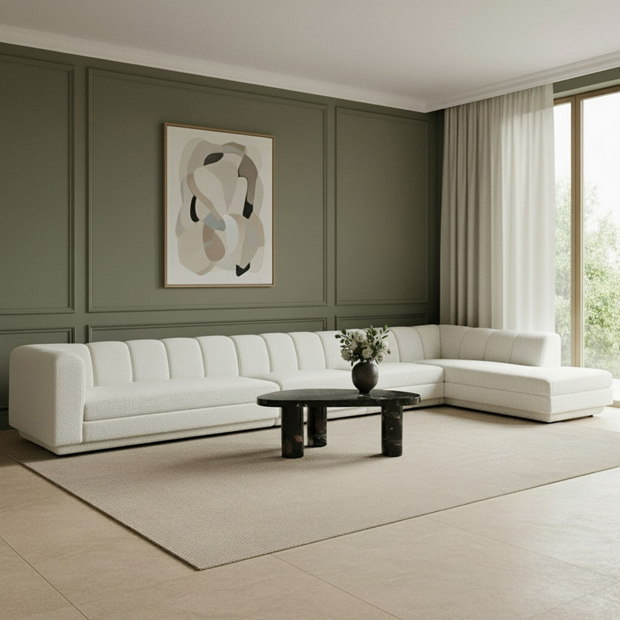 Modari - Sectional - Cream