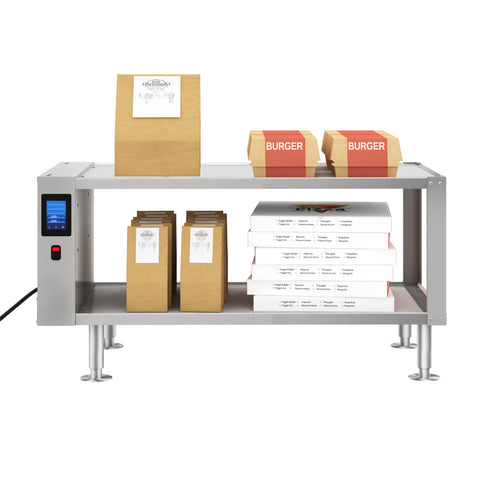 Two-Shelve Commercial Take Out Warmer Cabinet with Touch Screen in Stainless-Steel, UL and NSF Listed (KM-WSC-T2)