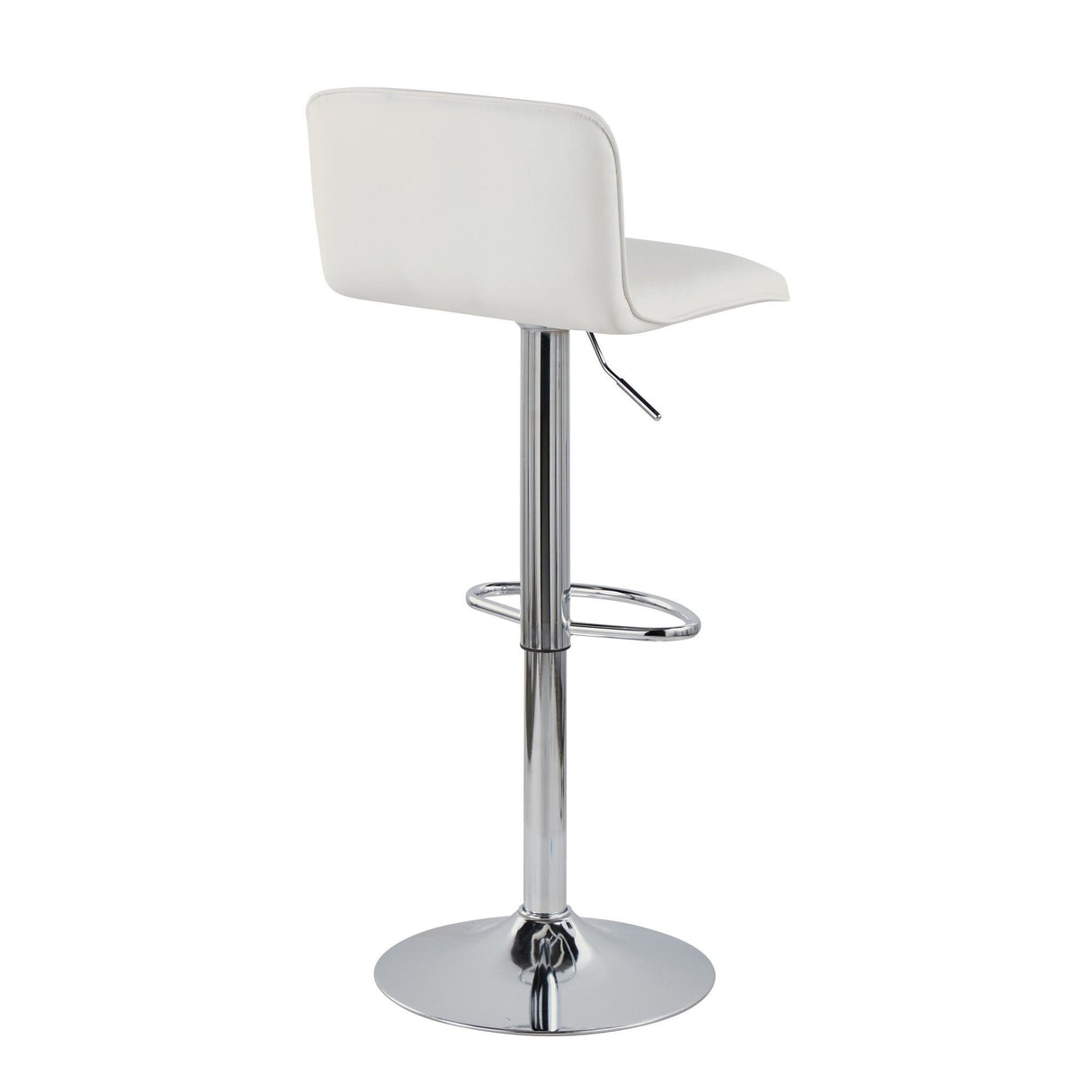 Casper - Contemporary Adjustable Barstool (Set of 2) - Chrome Frame