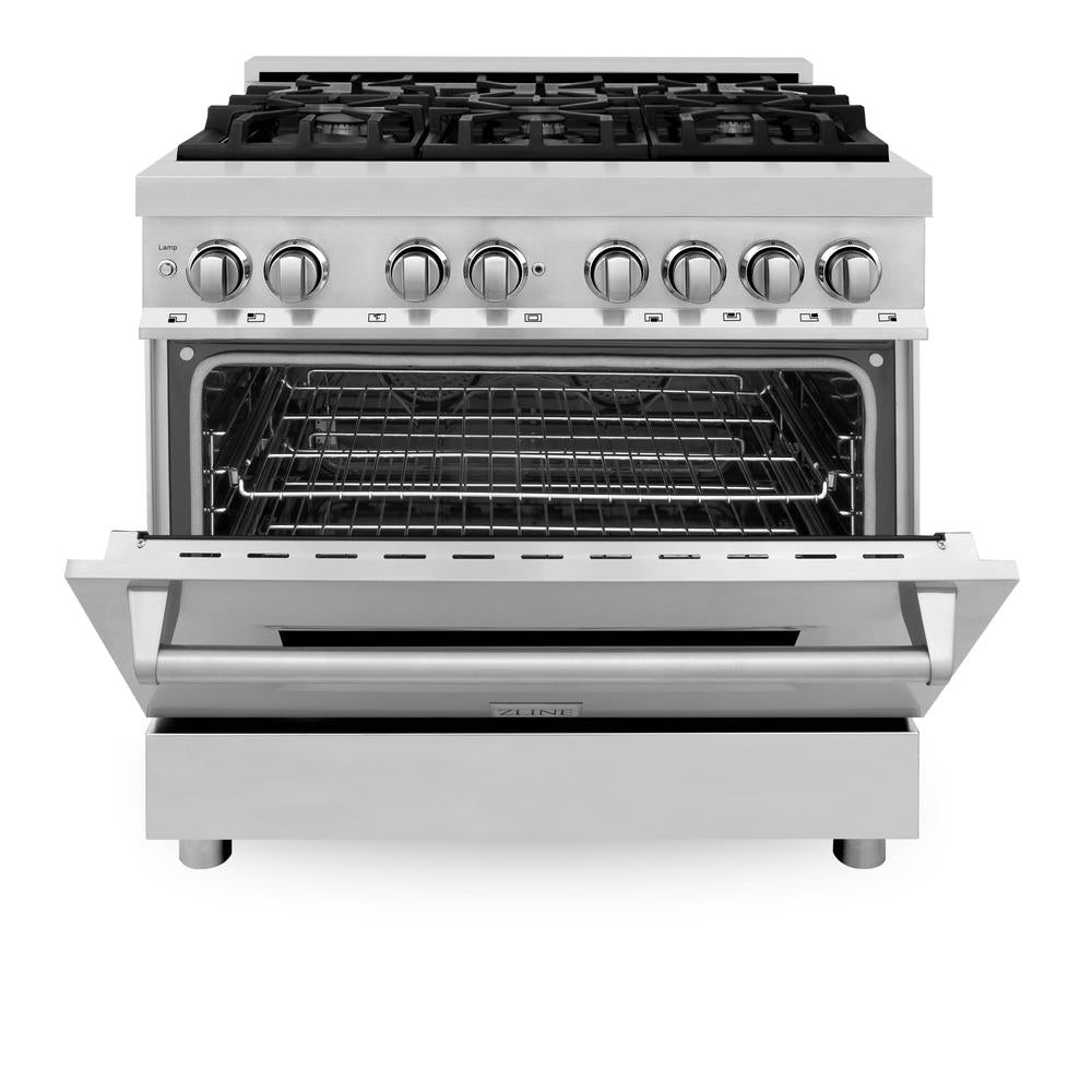 Kitchen Package with Refrigeration, 36" Stainless Steel Dual Fuel Range, 36" Range Hood, Microwave Drawer, 24" Tall Tub Dishwasher and Wine Cooler - (6KPRRARH36MWDWVRWV) -