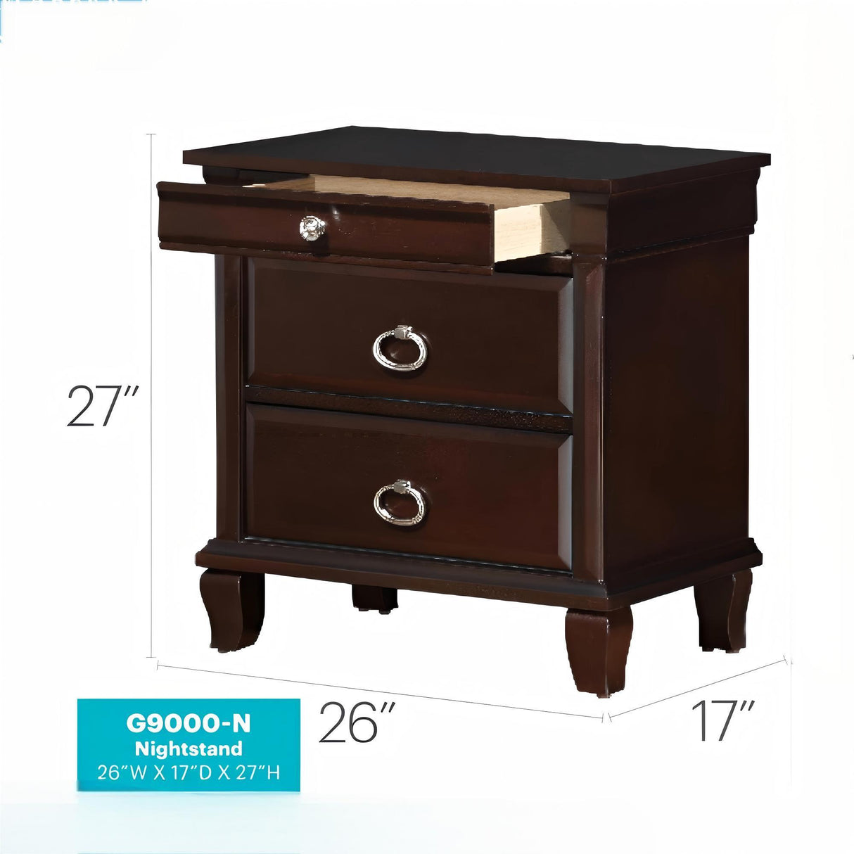 Triton - Nightstand - Cappuccino