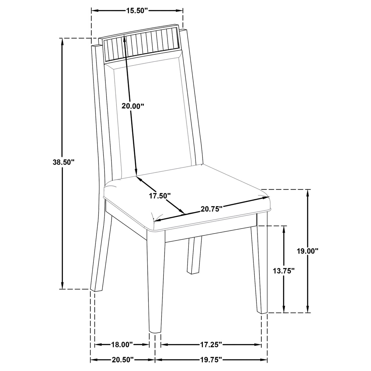 Mason - Dining Side Chair (Set of 2) - Black
