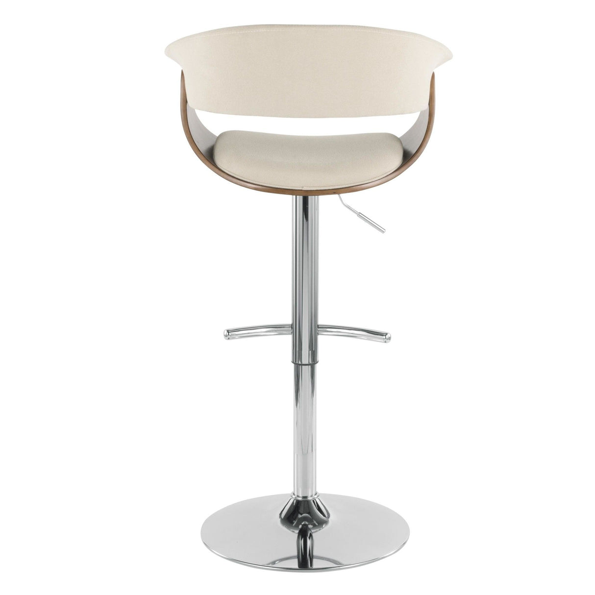 Vintage Mod - Adjustable Barstool (Set of 2) - Chrome Base