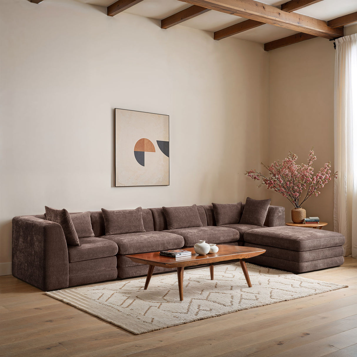 Stellar - 5 Piece Upholstered Modular Sectional