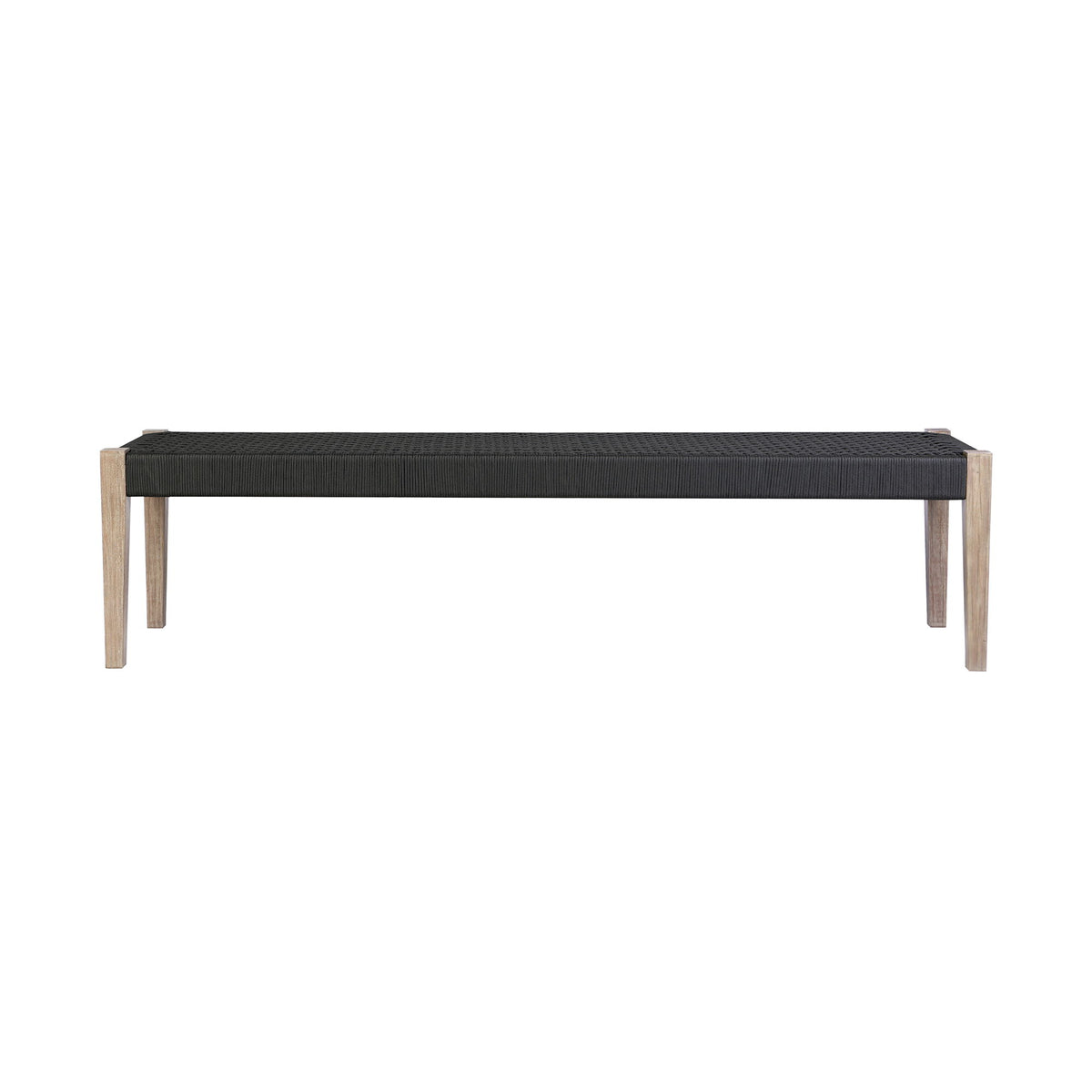 Rhett - Indoor Outdoor Dining Bench - Eucalyptus / Charcoal