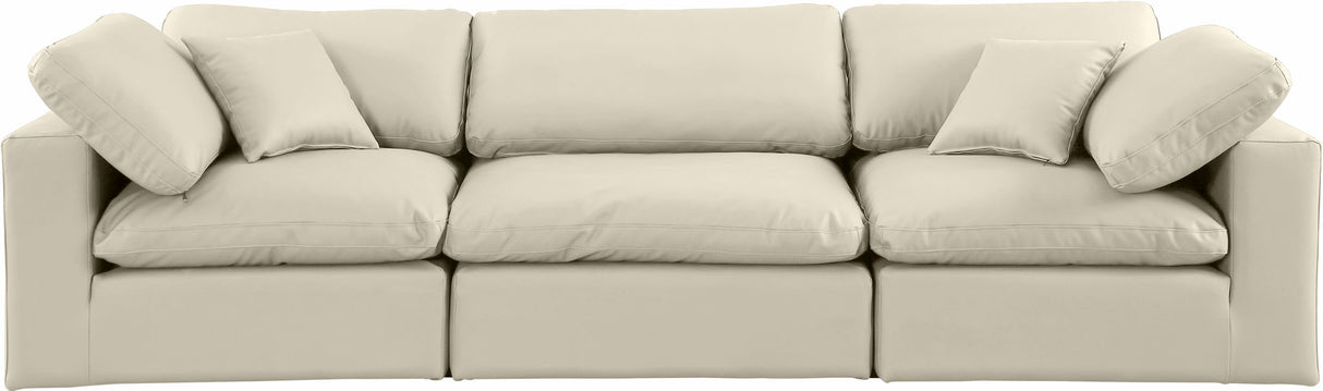 Comfy - Faux Leather Modular Sofa 3 Seats