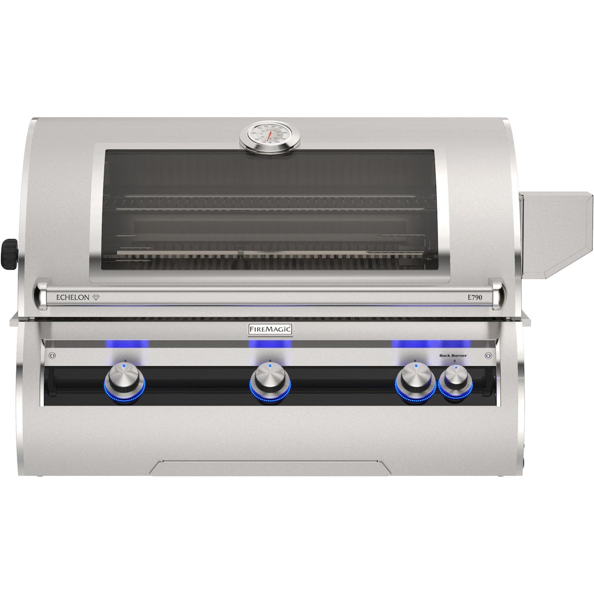 Fire Magic Echelon Diamond E790i 36-Inch Built-In Propane Grill w/ Rotisserie, Magic Window & Analog Thermometer - E790I-9EAP-W
