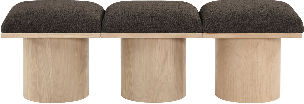 Pavilion - 3 Piece Modular Bench With Natural Base