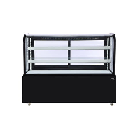 60 in. Refrigerated Bakery Display Case in Black, 17.6 cu. ft. (KM-CDHF-17C-BK)
