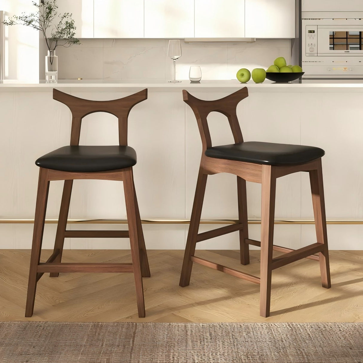 Hester - Upholstered, Square Bar Chair (Set of 2)