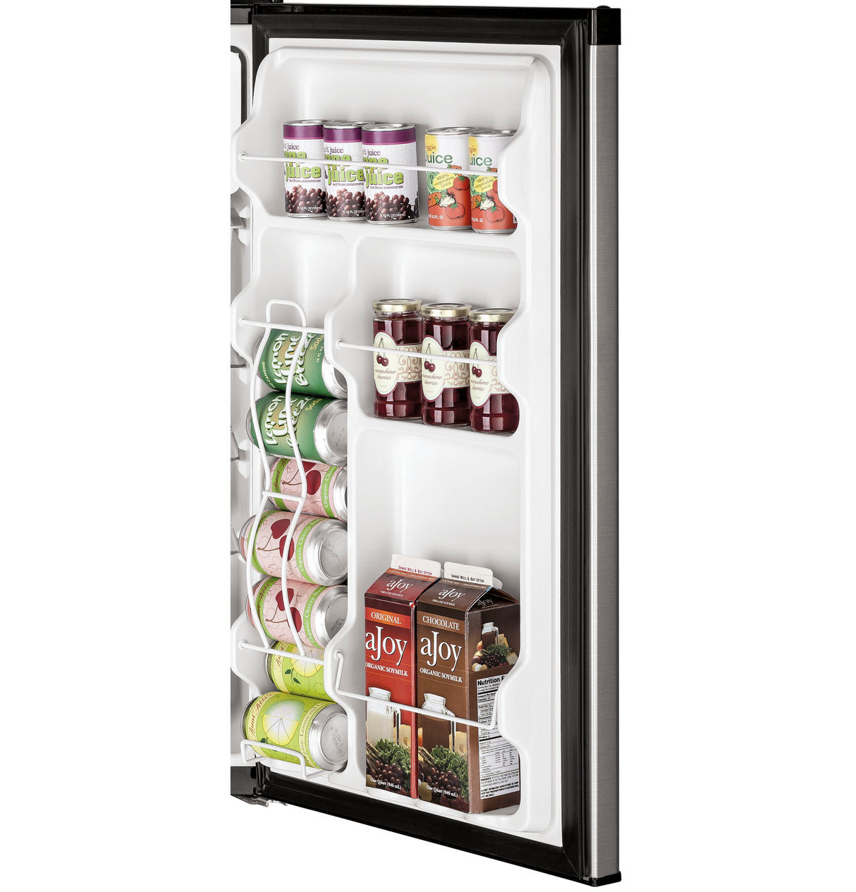 GE GME04GLKLB - 20 in. 4.4 cu. ft. Mini Fridge with Freezer Compartment - Clean Steel