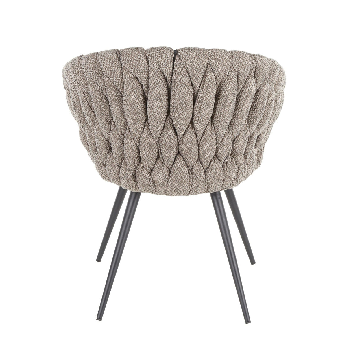 Matisse - Braided Contemporary Faux Leather Seat Chair