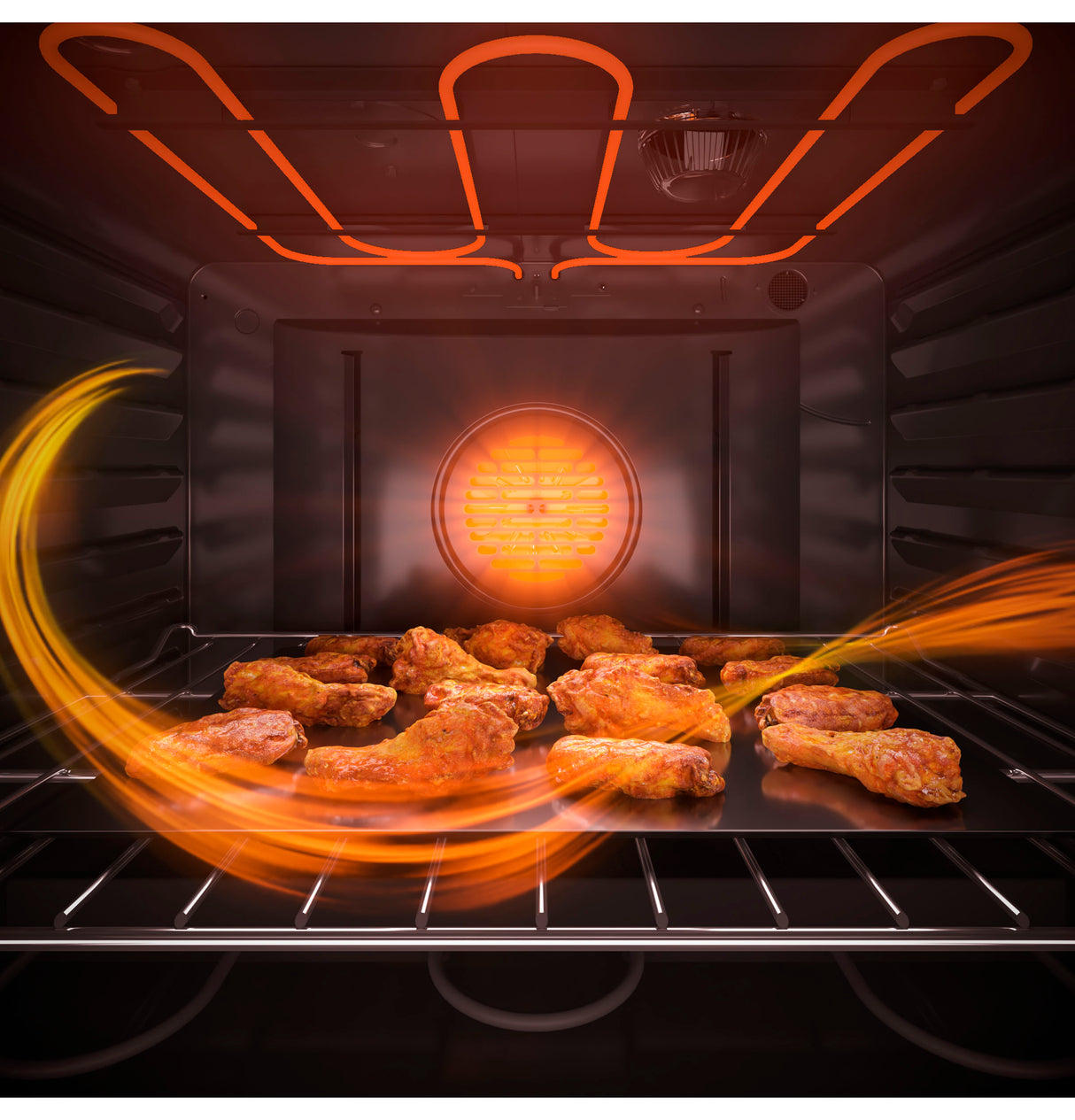 GE JBS86SPSS - 30 in. 6.6 cu. ft. Air Fry Standard Convection Double Oven Electric Range with Smoothtop Burners - Stainless Steel