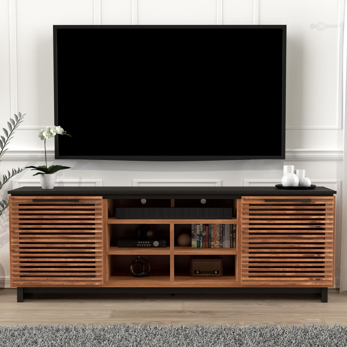 Cable Management TV Stand Console