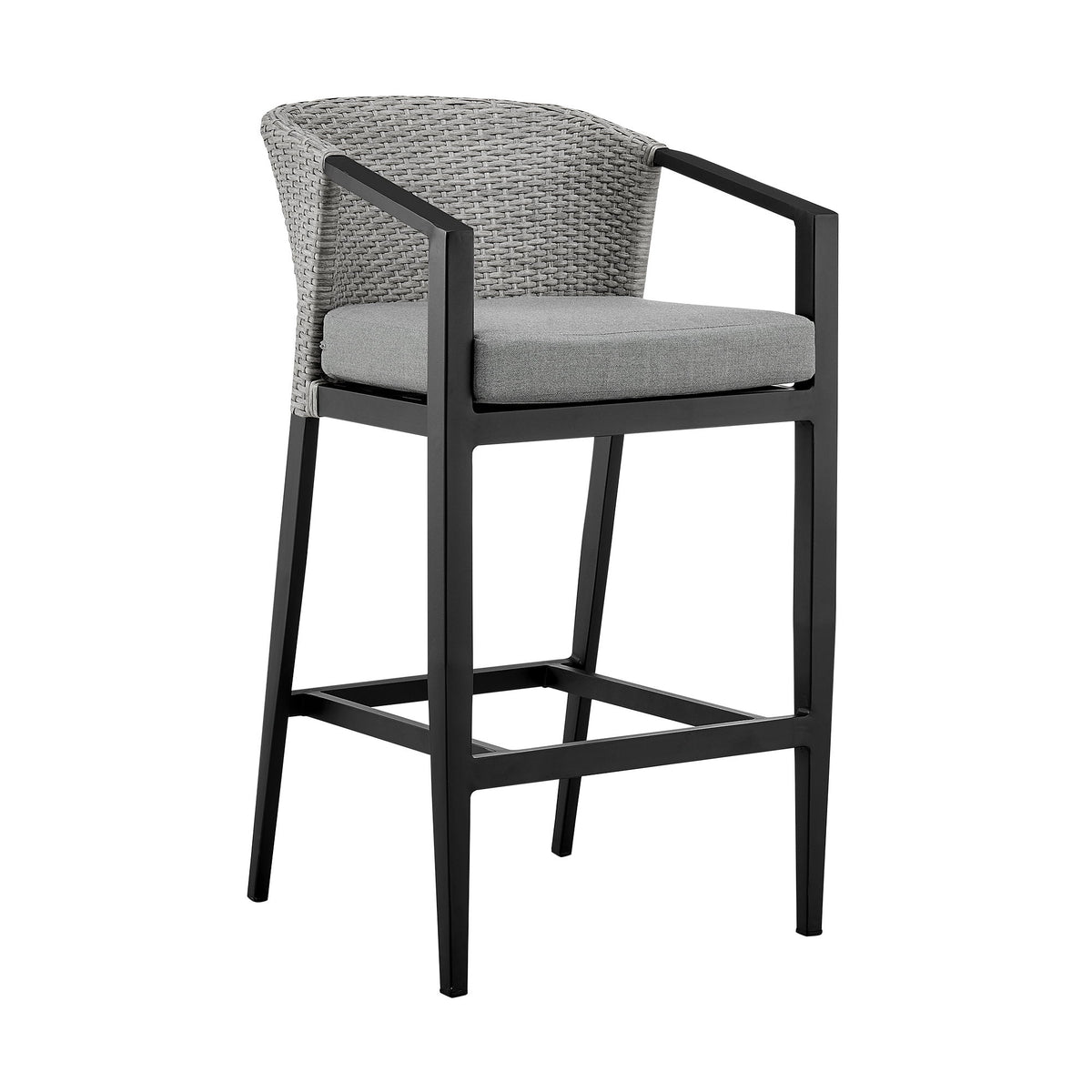 Aileen - Outdoor Patio Stool With Cushions