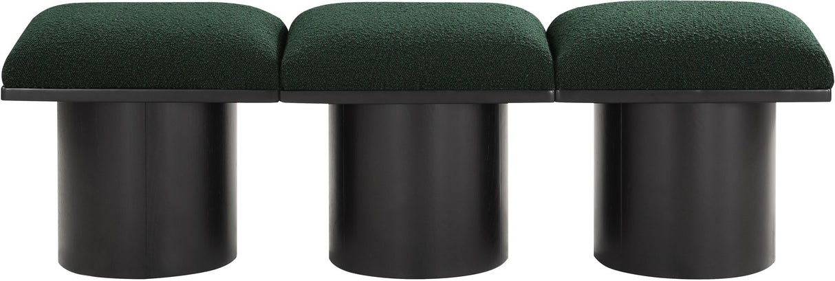 Pavilion - 3 Piece Modular Bench With Black Base