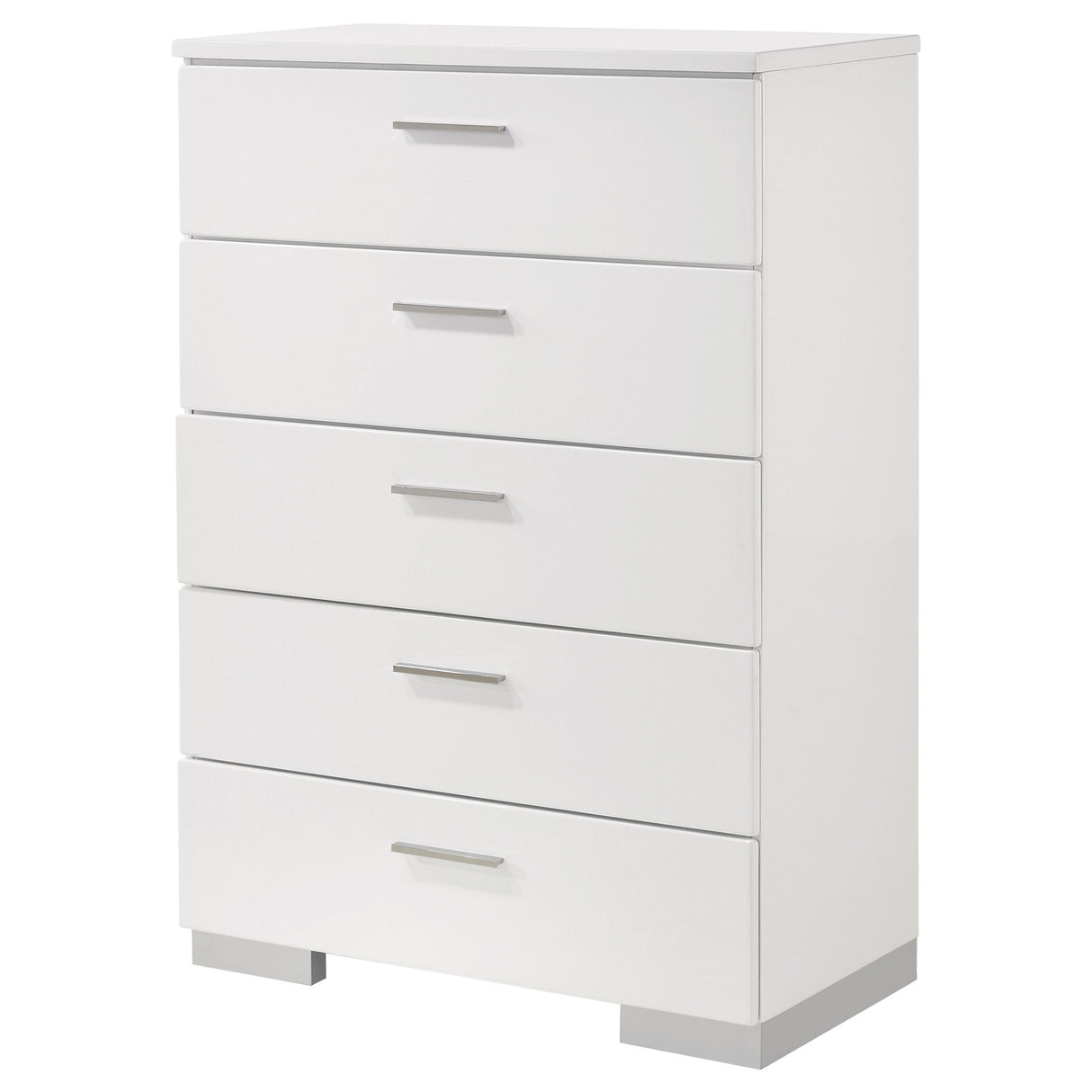 Dulcey - 5 Drawer Bedroom Chest - White