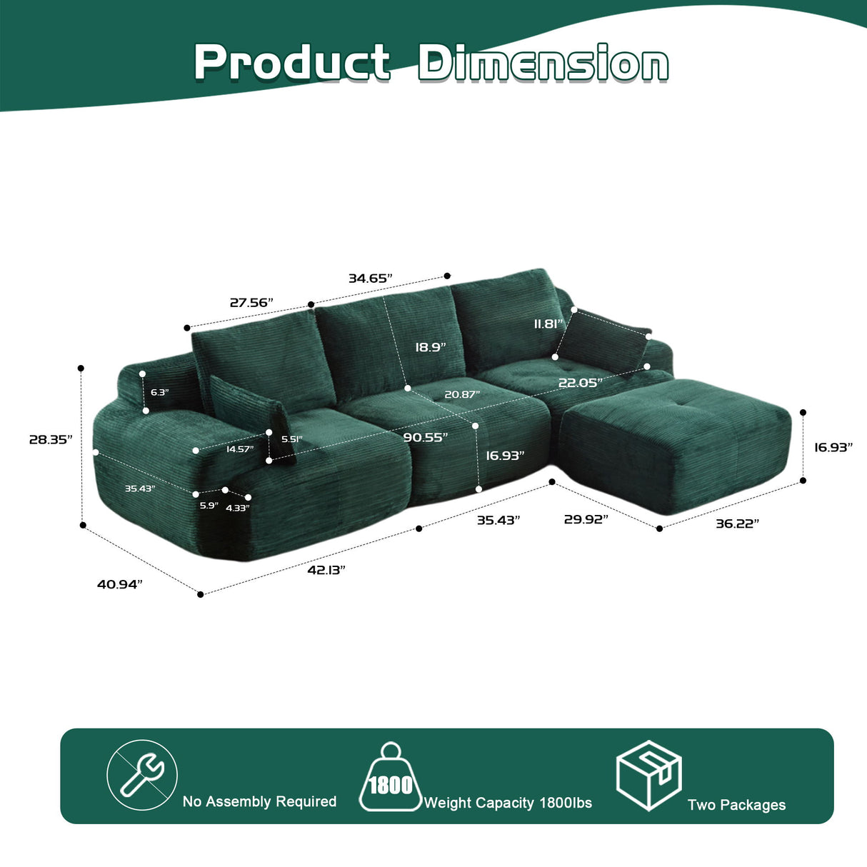 Compressed Sofa, Large Sectional Couches For Living Room