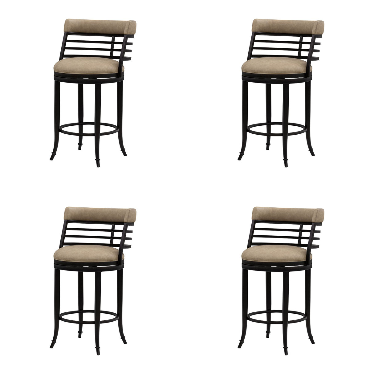 Telia - Upholstered Swivel Counter Height Barstool
