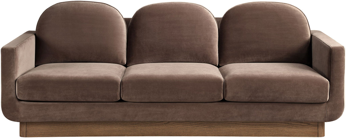 Diviento - Velvet Performance Fabric Upholstered Sofa