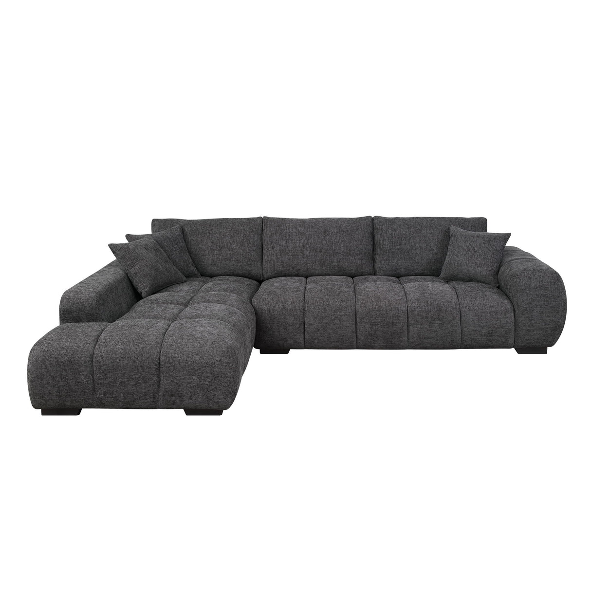 Chosen - Sectional Sofa With Toss Pillows And Chaise
