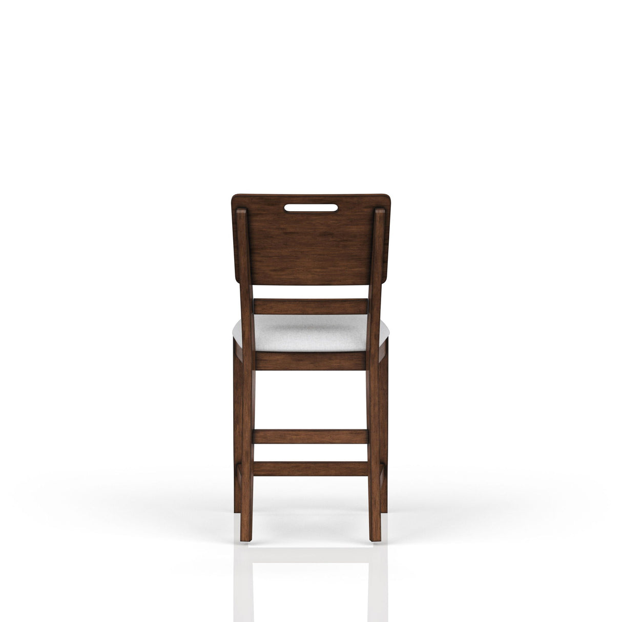 Casual Counter Stool Contrasting Upholstered Seat (Set of 2) - Brown