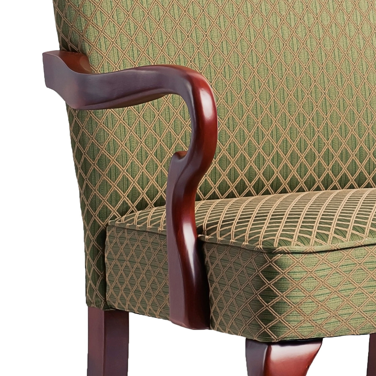 Delaney - Elegant Gooseneck Arm Chair With High Back