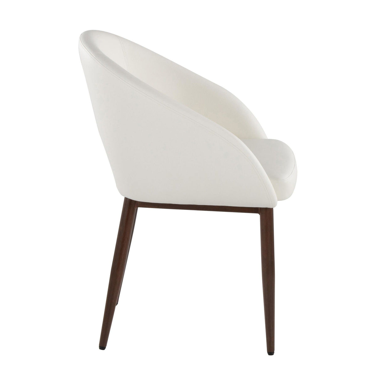 Renee - Upholstered Contemporary Chair (Set of 2) - Walnut Metal Legs