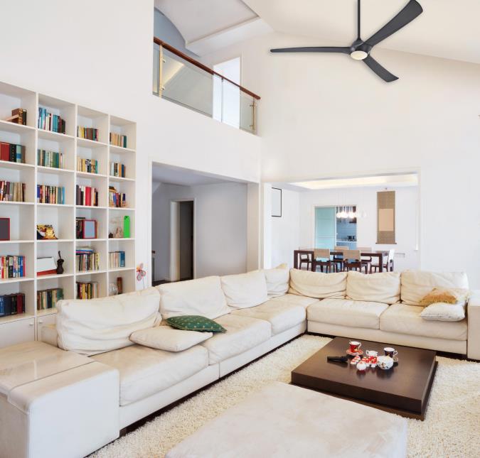 Westinghouse 7204200 Techno II 72-Inch Indoor DC Motor Ceiling Fan with Dimmable LED Light Kit