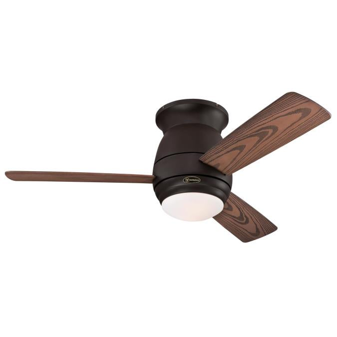 Westinghouse 7217800 Halley 44-Inch Indoor/Outdoor Ceiling Fan with Dimmable LED Light Kit, Remote Control Included