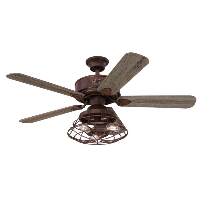 Westinghouse 7220500 Barnett 48-Inch Indoor Ceiling Fan with Dimmable LED Light Kit
