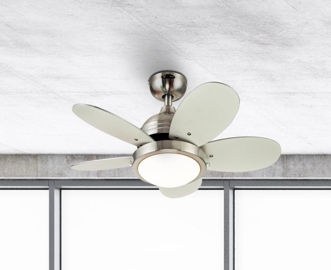 Westinghouse 7223600 Roundabout 30-Inch Indoor Ceiling Fan with Dimmable LED Light Fixture
