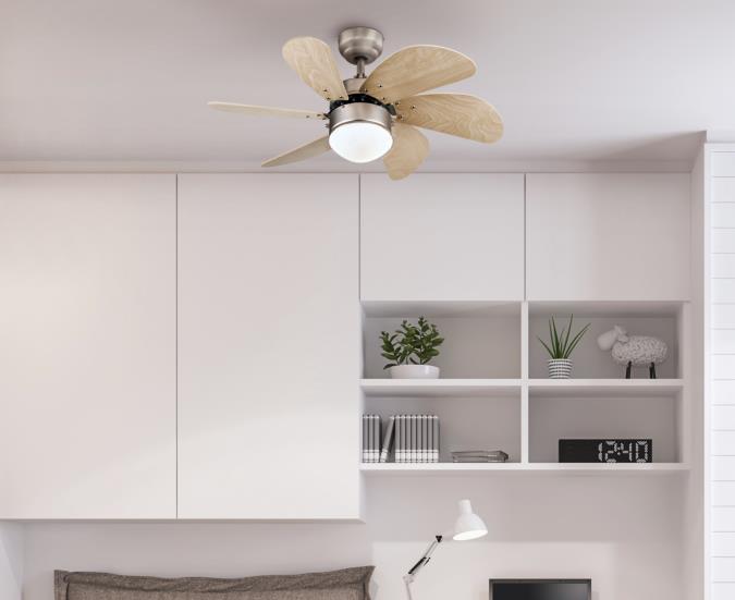 Westinghouse 7224000 Turbo Swirl 30-Inch Indoor Ceiling Fan with Dimmable LED Light Fixture