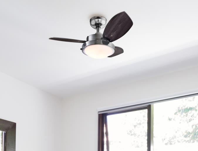 Westinghouse 7224100 Wengue 30-Inch Indoor Ceiling Fan with Dimmable LED Light Fixture