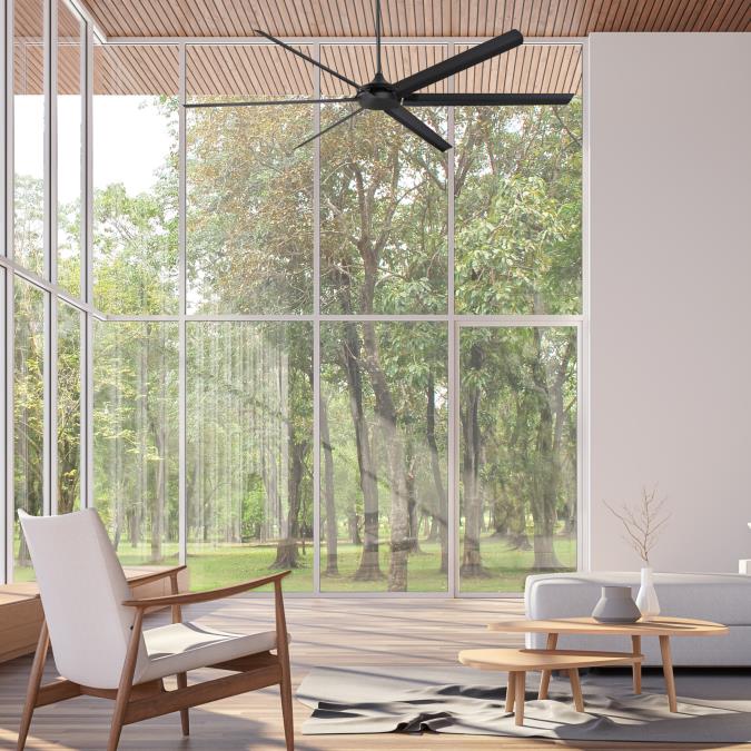 Westinghouse 7224800 Widespan 100-Inch Indoor/Outdoor Ceiling Fan, DC Motor