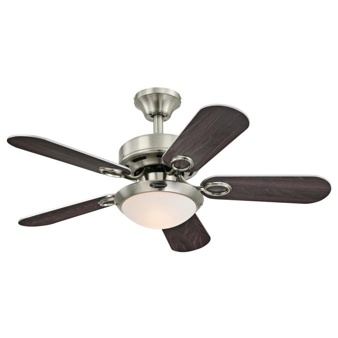 Westinghouse 7230300 Cassidy 36-Inch Indoor Ceiling Fan with Dimmable LED Light Fixture
