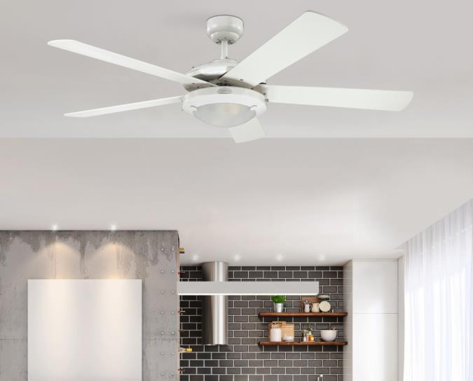 Westinghouse 7233600 Comet 52-Inch Indoor Ceiling Fan with Dimmable LED Light Fixture