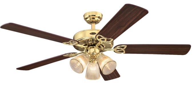 Westinghouse 7233800 Vintage 52-Inch Indoor Ceiling Fan with Dimmable LED Light Fixture