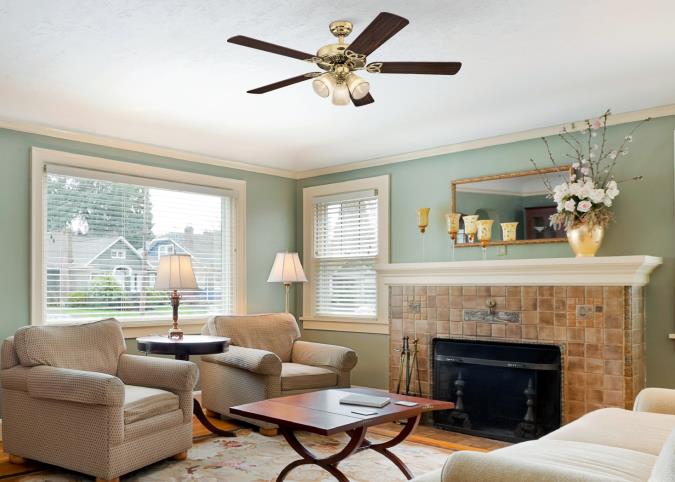 Westinghouse 7233800 Vintage 52-Inch Indoor Ceiling Fan with Dimmable LED Light Fixture