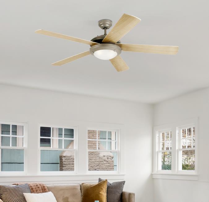 Westinghouse 7234100 Comet 52-Inch Indoor Ceiling Fan with Dimmable LED Light Fixture