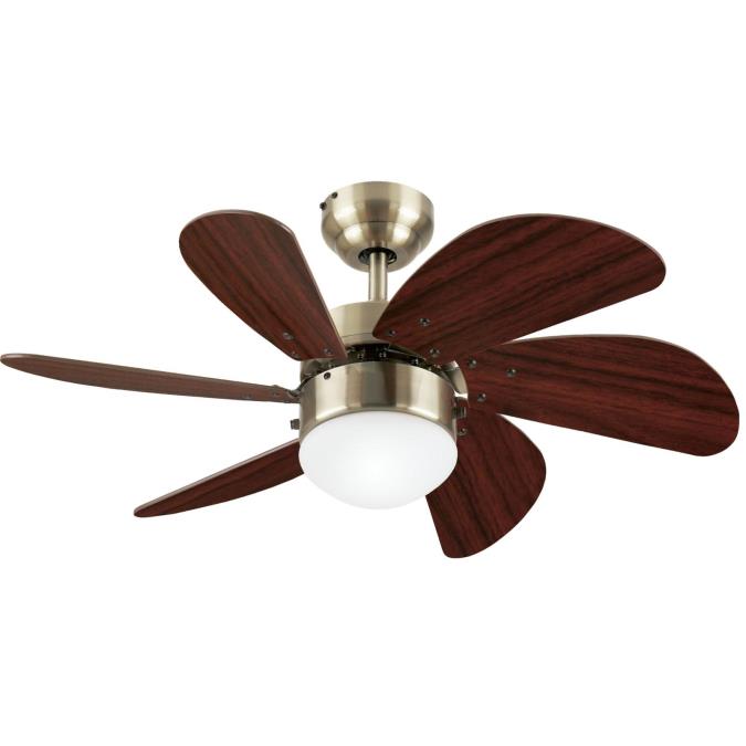 Westinghouse 7234700 Turbo Swirl 30-Inch Indoor Ceiling Fan with Dimmable LED Light Fixture