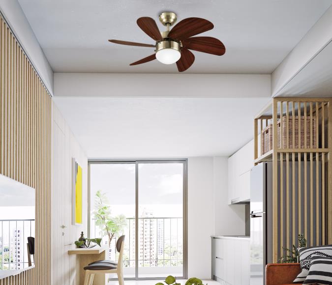 Westinghouse 7234700 Turbo Swirl 30-Inch Indoor Ceiling Fan with Dimmable LED Light Fixture
