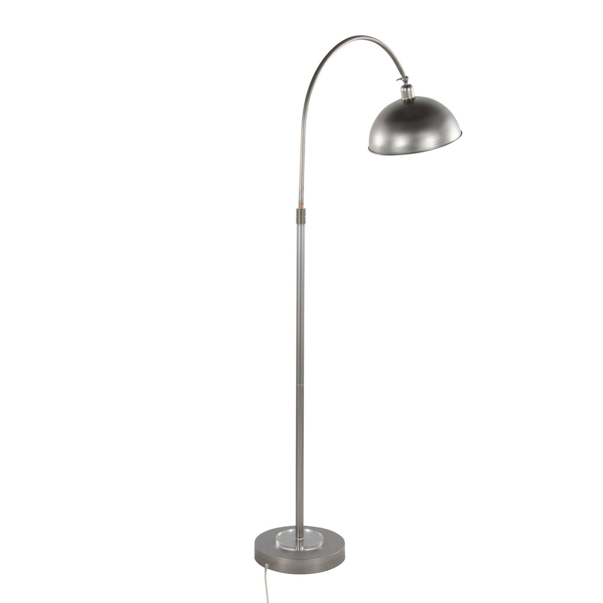 Emery - Metal Floor Lamp - Vintage Metal, Clear Crystal