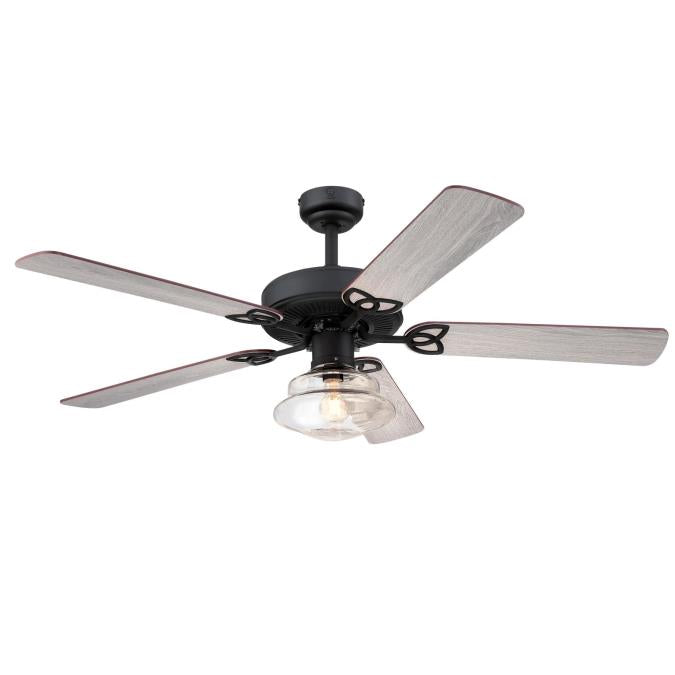 Westinghouse 7304800 Scholar 52-inch Indoor Ceiling Fan with Dimmable LED Light Fixture
