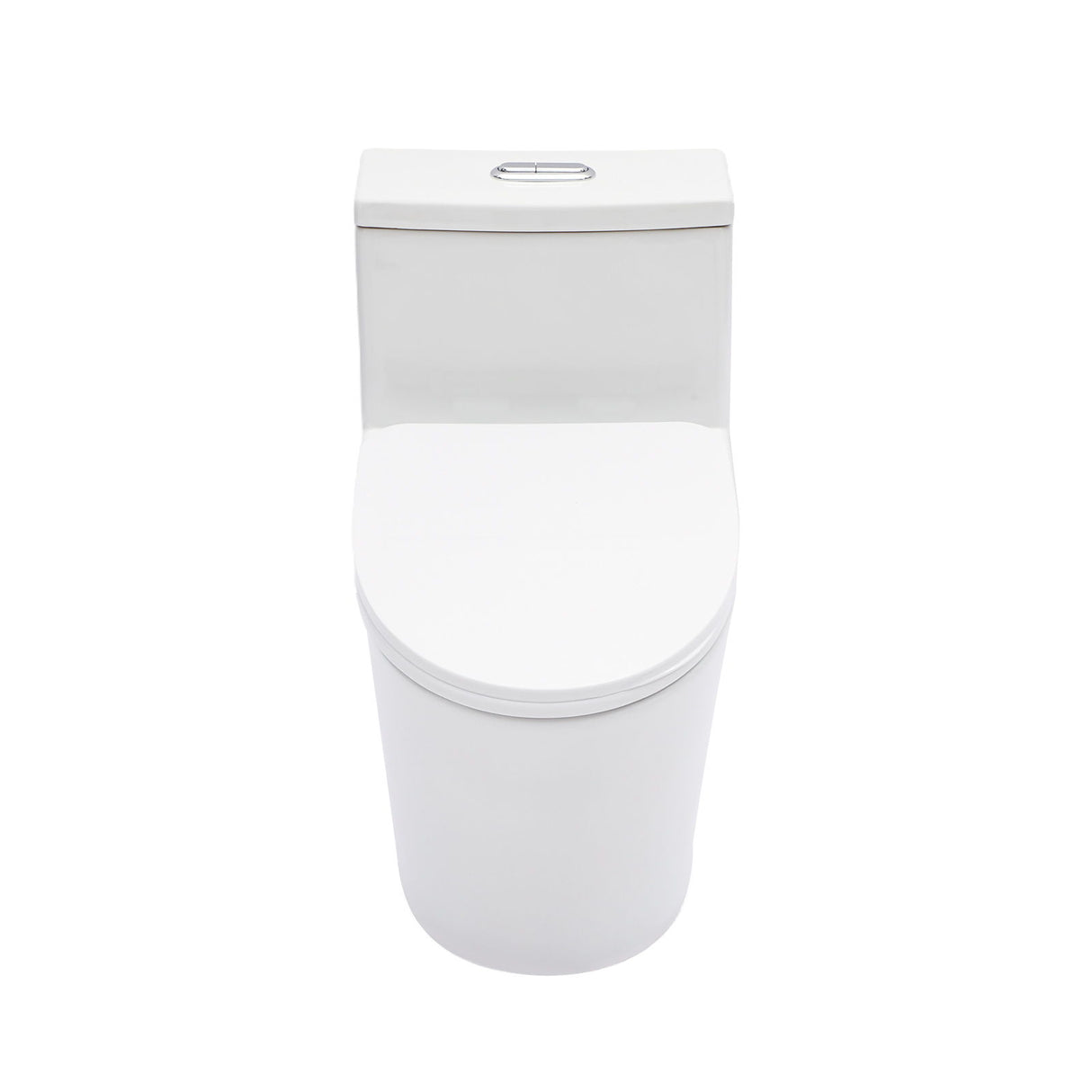 1 Piece Toilet For Bathroom, Dual Flush 1.24 / 1.43 Gpf, Soft Closing Seat - White