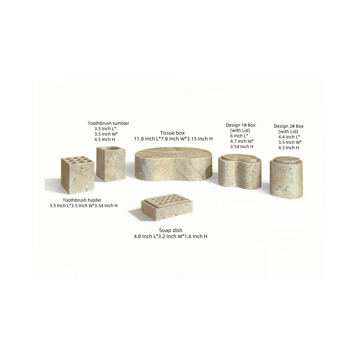 Elegant Bathroom Accessories Set