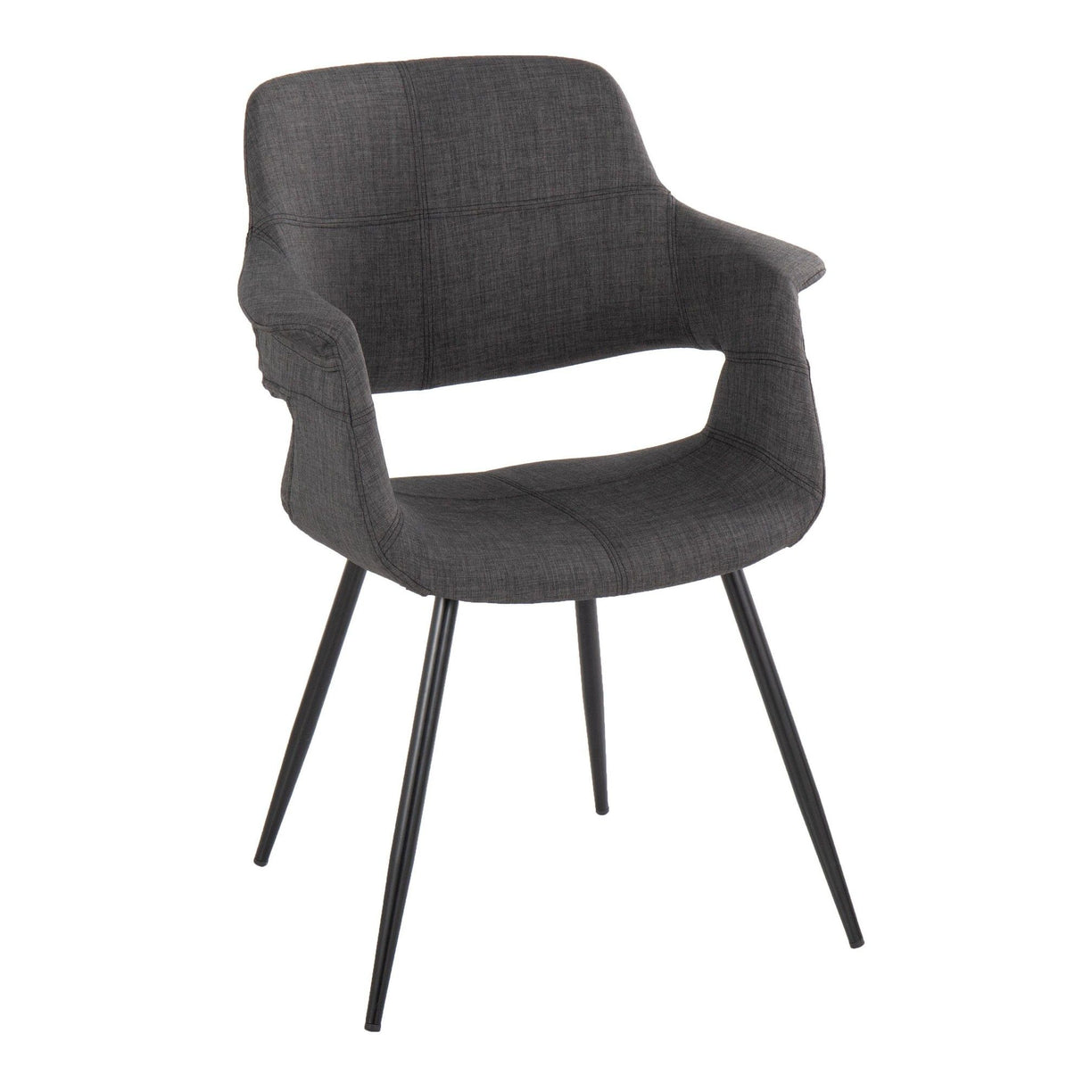 Vintage Flair - Chair (Set of 2) - Dark Gray And Black
