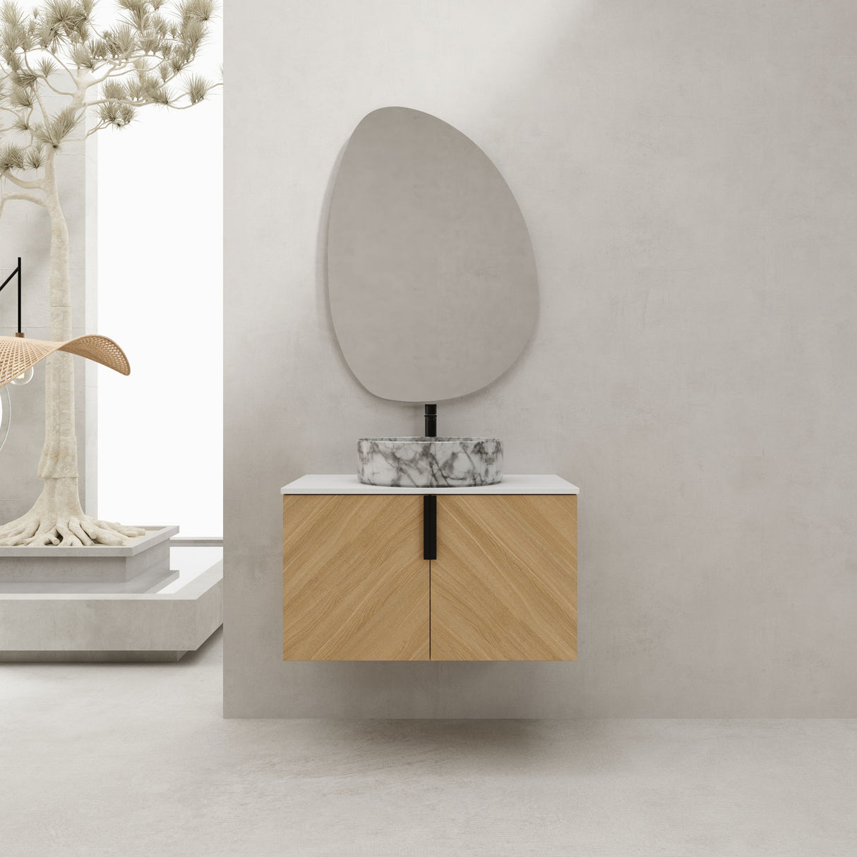 Wall Mounted Design Bathroom Vanity & Art Sink