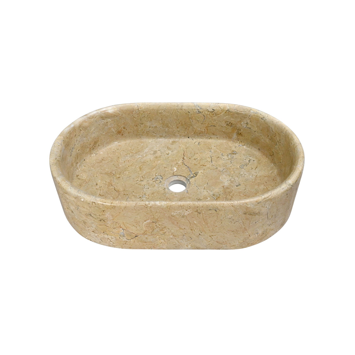 Bathroom Vessel Sink, Semi Polished Surface
